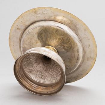 Dmitry Maksimovich Shelaputin, a parcel-gilt footed paten, Moscow, Russia 1890.