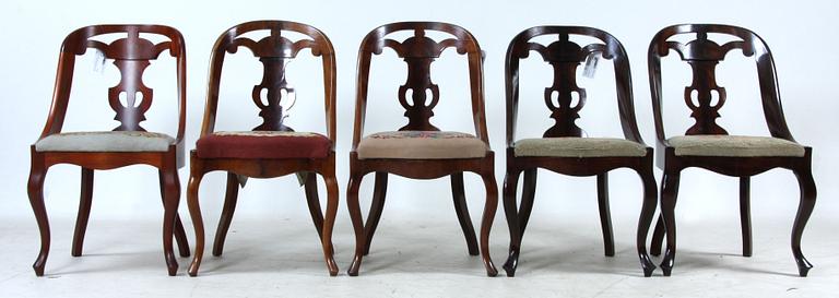 GÖTEBORGSSTOLAR, 4+1 st, 1900-talets första del/1900-talets andra del.