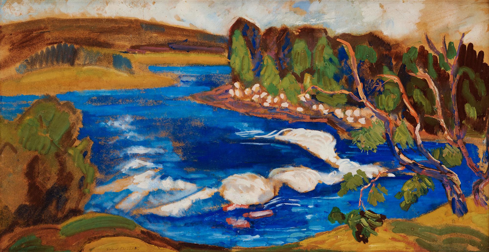 Helmer Osslund, "Norrländskt älvlandskap".