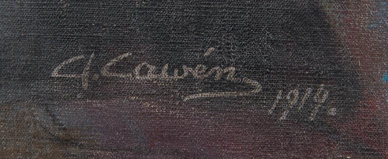 Alvar Cawén, Kvinna med Fruktskål.