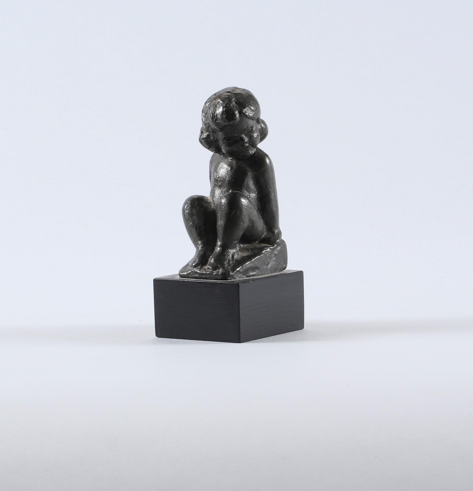 CARL-EINAR BORGSTRÖM, skulptur, brons.