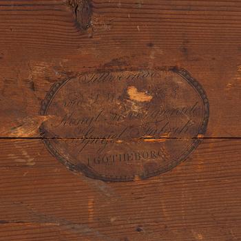Spegel, sengustaviansk, tidigt 1800-tal.