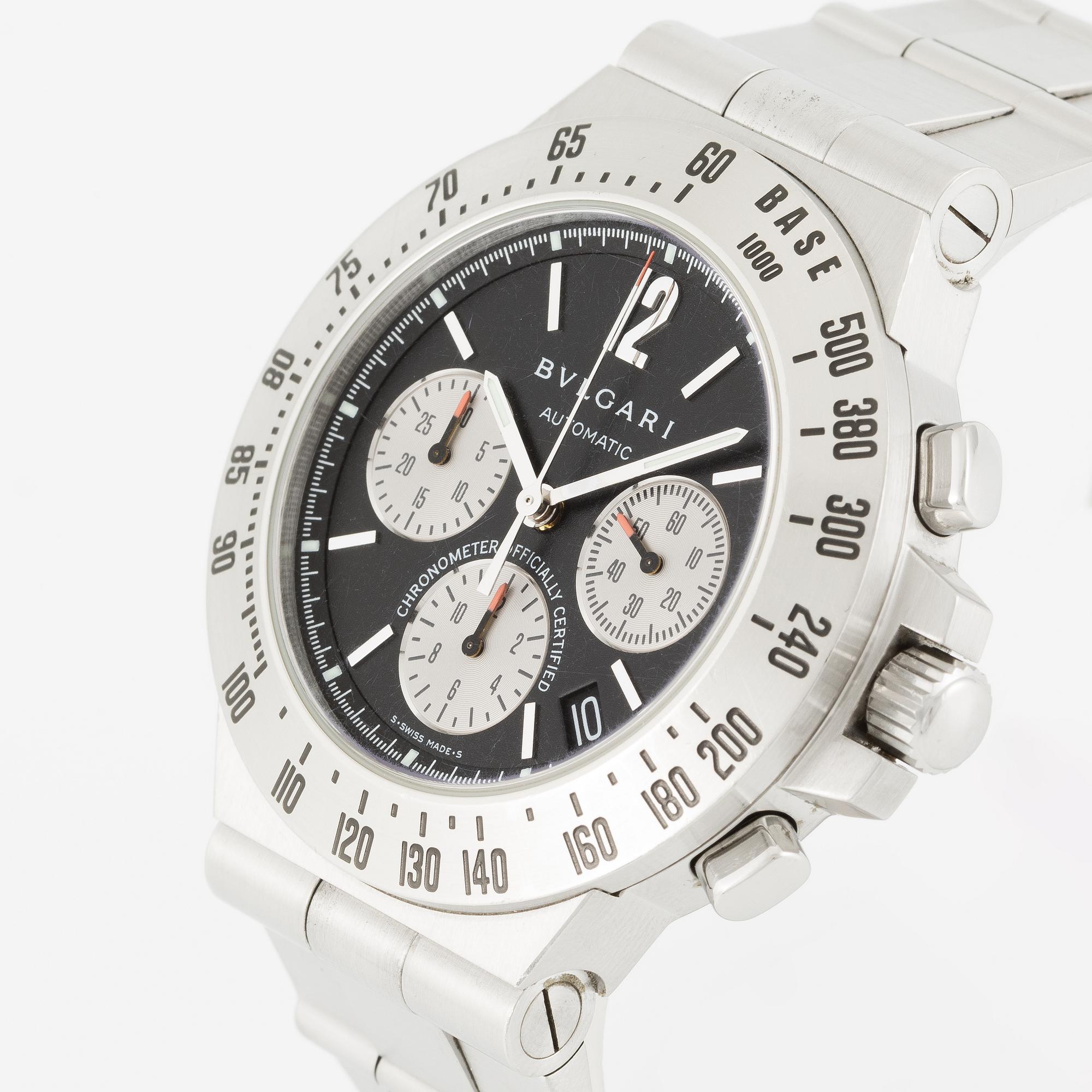 Bvlgari, Diagono, chronograph, ca 2004.