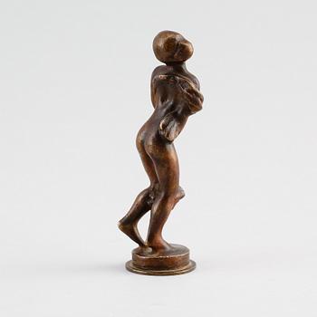 SIGILL/SKULPTUR, brons, gjutarstämpel Otte Meyer, 1900-talets första hälft.