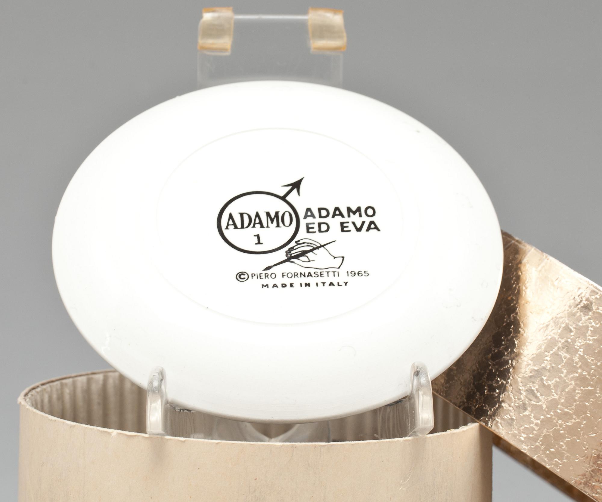 TALLRIKAR, 7 st, porslin, "Adamo", Fornasetti.