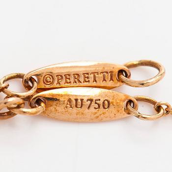 Tiffany & Co, Elsa Peretti, rannekoru, "Diamonds by the Yard", 18K ruusukultaa ja briljanttihiottu timantti.