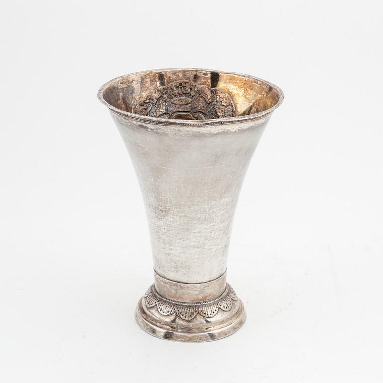 Magnus Lönberg, bägare, silver, Borås 1810.