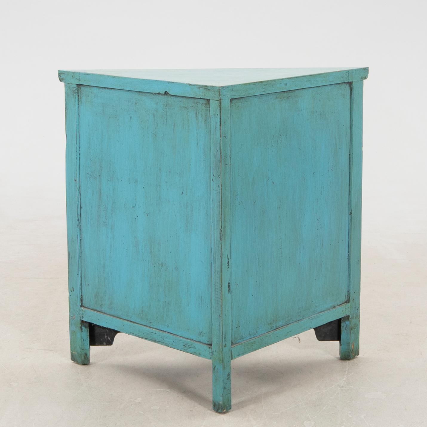 Corner Cabinet China Blue Lotus Late 20th/Early 21st Century.