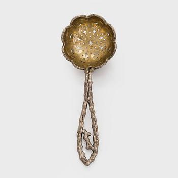 Grachev, a parcel-gilt silver sprinkle spoon, Saint Petersburg, around 1891.