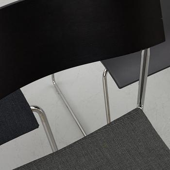 Johannes Foersom & Peter Hiort-Lorenzen, a set of eight 'Campus' chairs, Lammhults, after 1992.