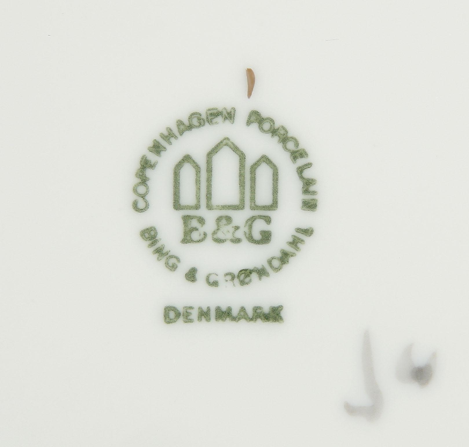 MATSERVIS, 56 delar, porslin, "Blå Måsen", Bing & Gröndahl.