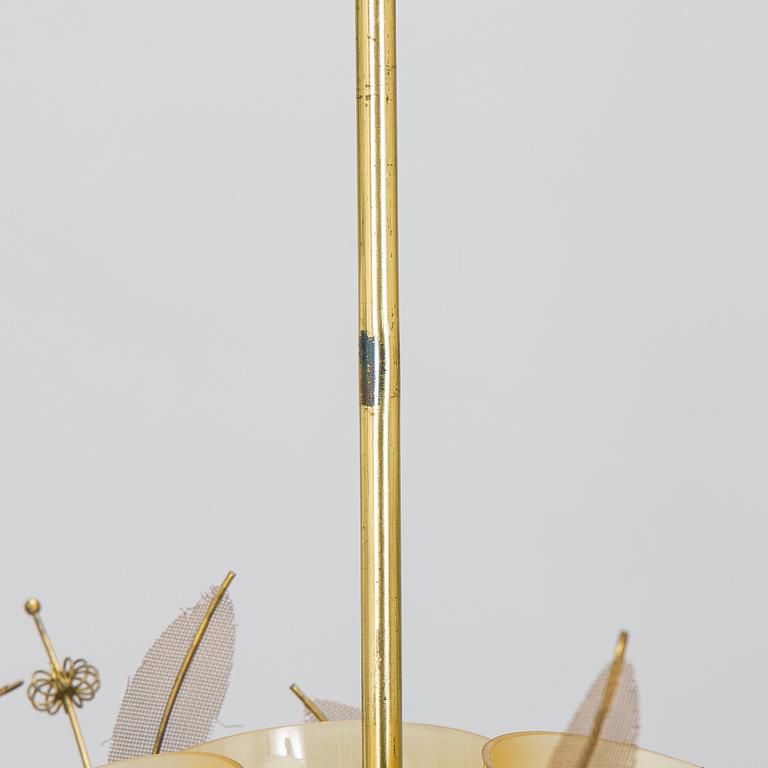 Paavo Tynell, taklampa, modell 9029/3, Taito Oy, 1900-talets mitt.
