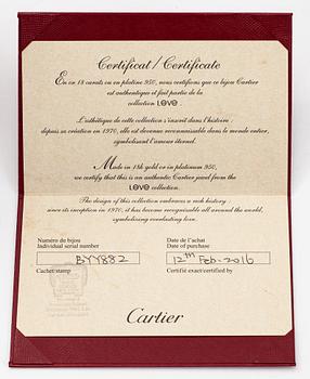 Cartier, "Love", sormus, 18K kultaa.