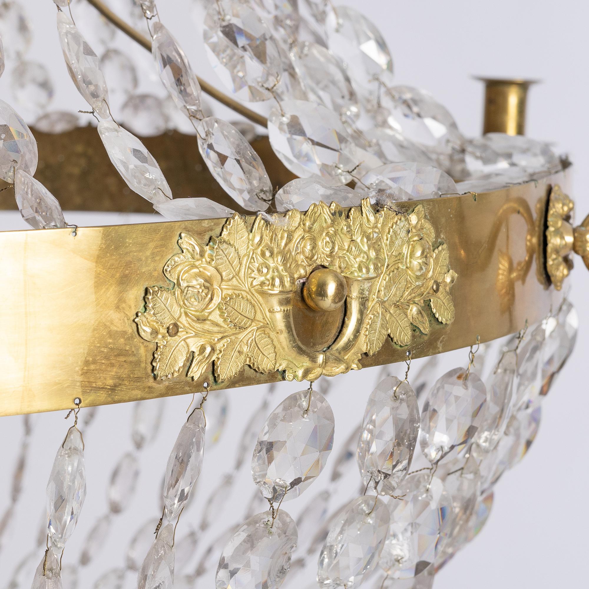 Chandelier. Karl Johan, first half of the 19th century.