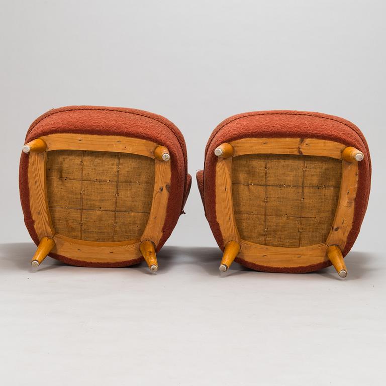 Fåtöljer, ett par, 1950-tal.