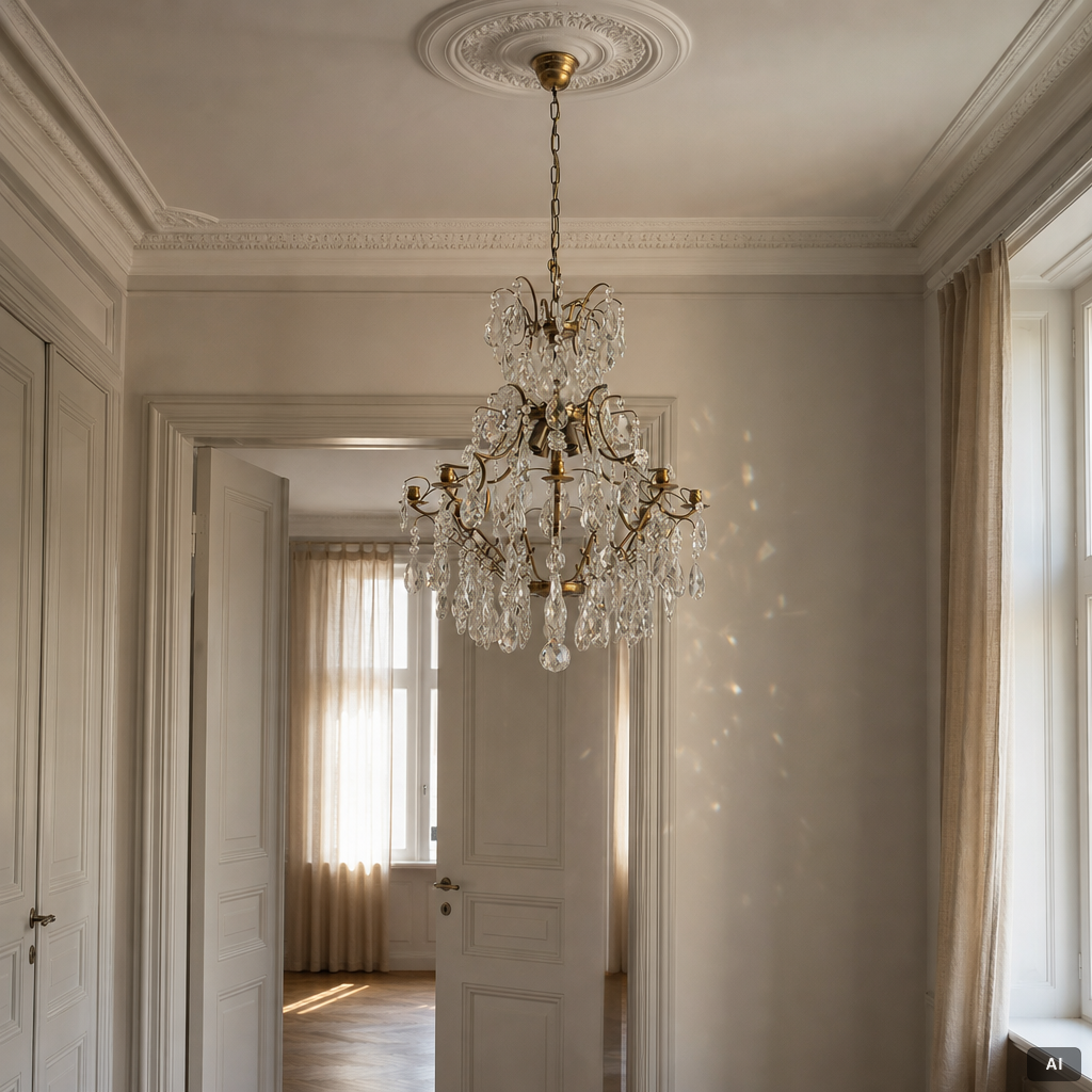 Chandelier, second half of the 20th century.