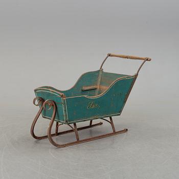 A 19th century children sleigh.