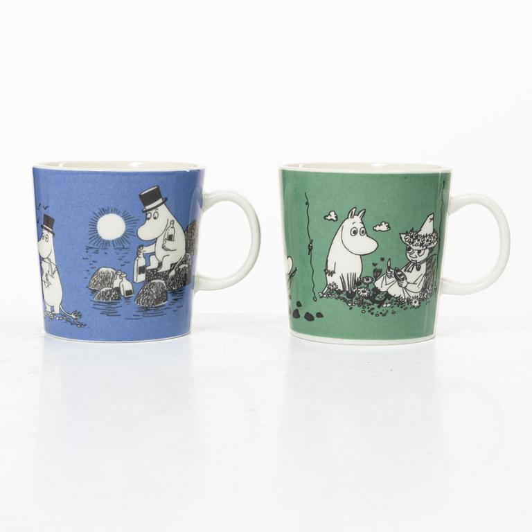 Arabia, two Moomin mugs, Finland, 1990-99.