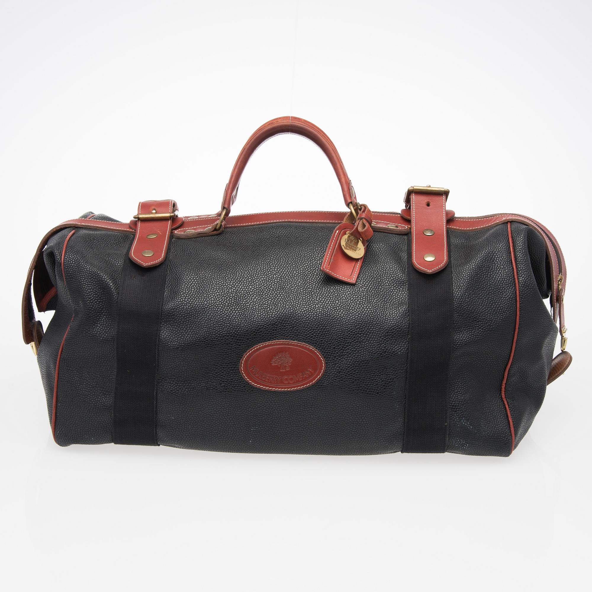 MULBERRY, WEEKENDVÄSKA, 1980-tal.