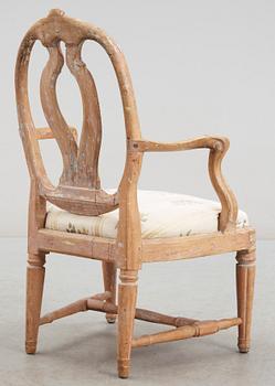 KARMSTOL, gustaviansk, Johan Erik Höglander (mästare i Stockholm från 1777).