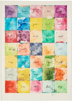 370. Jim Dine, "Wall Chart I".