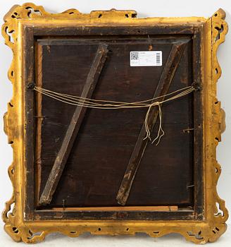 Flemish school, 18th century, God expels Eve and Adam from Paradise.