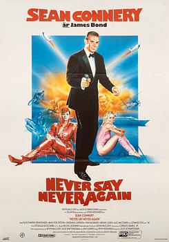 Filmaffisch James Bond "Never Say Never Again".