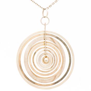 TAPIO WIRKKALA, HÄNGE, "Silvermåne", silver. Kultakesus 1971.