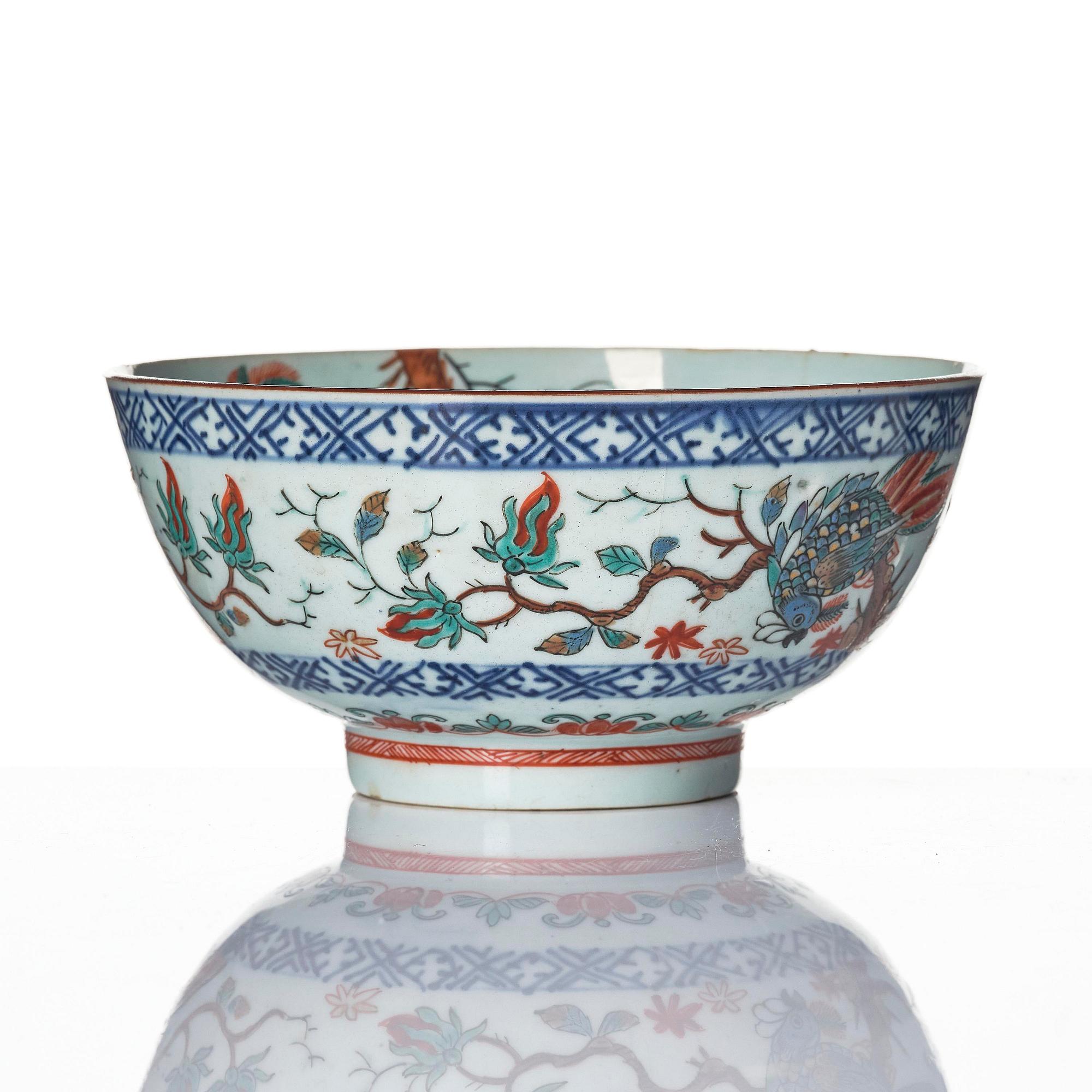 Skål, porslin, Qingdynastin, 1700-tal.