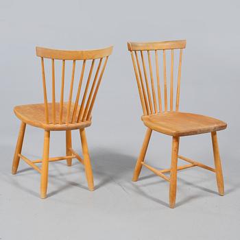 STOLAR, ett par, "Lilla Åland", märkta Carl Malmsten Stolab, 1998.