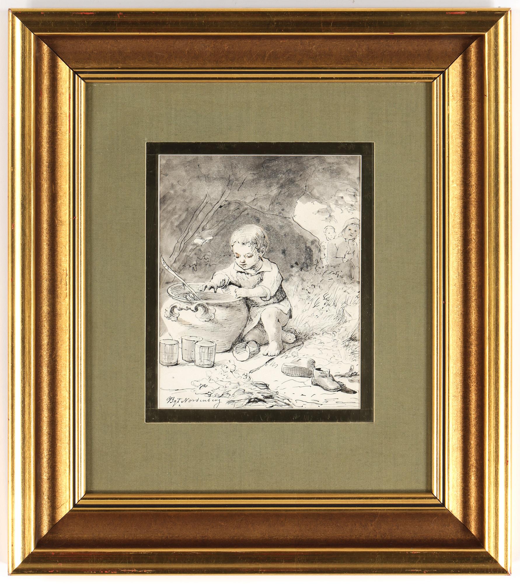 BENGT NORDENBERG, blandteknik, signerad.