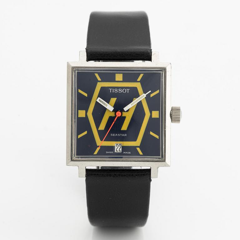 Tissot, Seastar, "Right-hand traffic 3/9 1967", wristwatch, 30,5 x 30,5 (37) mm.
