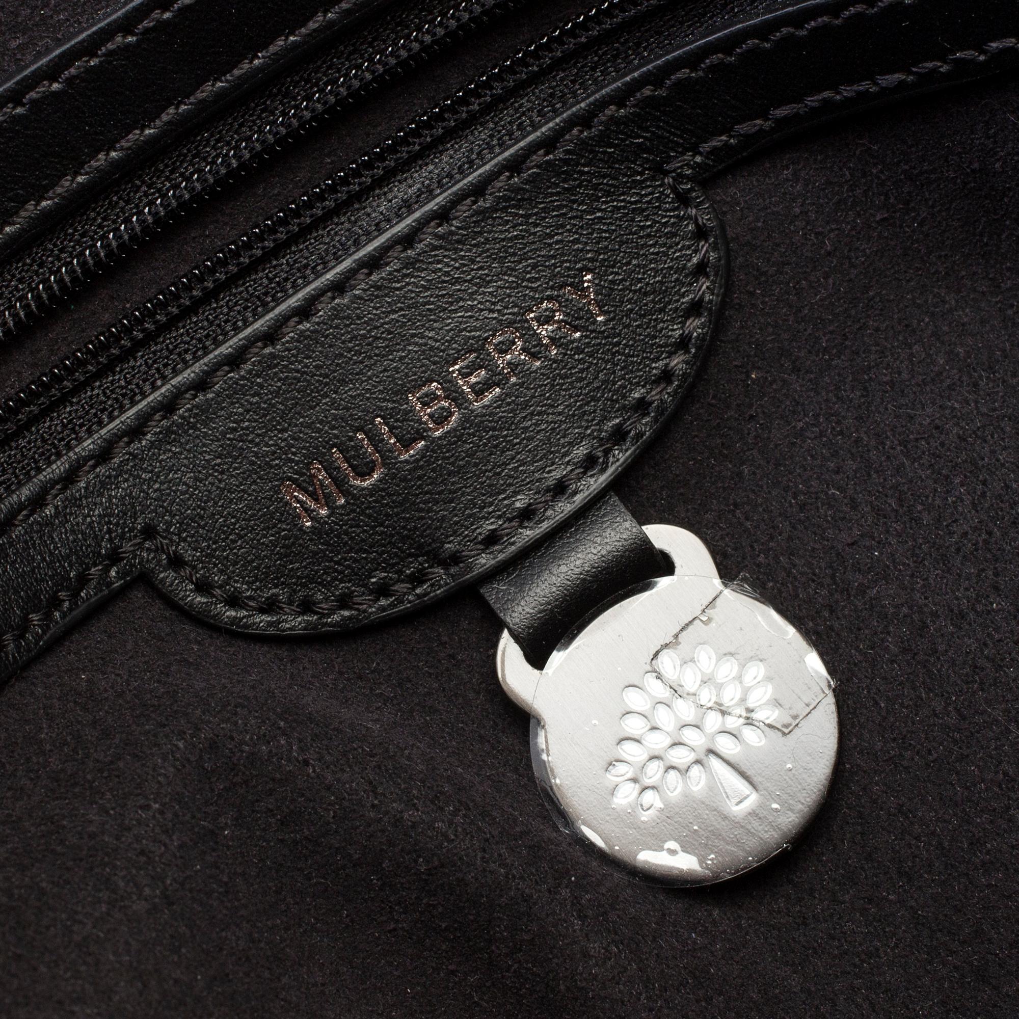 MULBERRY, a calf leather 'Delphine' sholder bag with reversible flap.