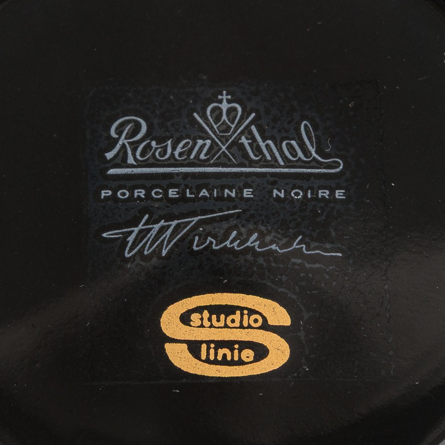 Tapio Wirkkala, a 7-piece porcelain 'Variation' espresso service Rosenthal, Studio-line, Germany.