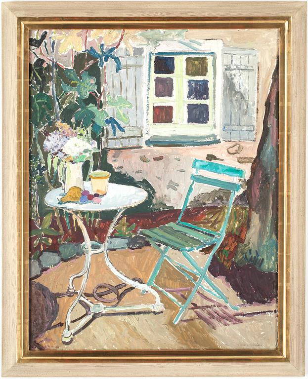 SIDSEL TRÄGÅRDH, olja på pannå, signerad.