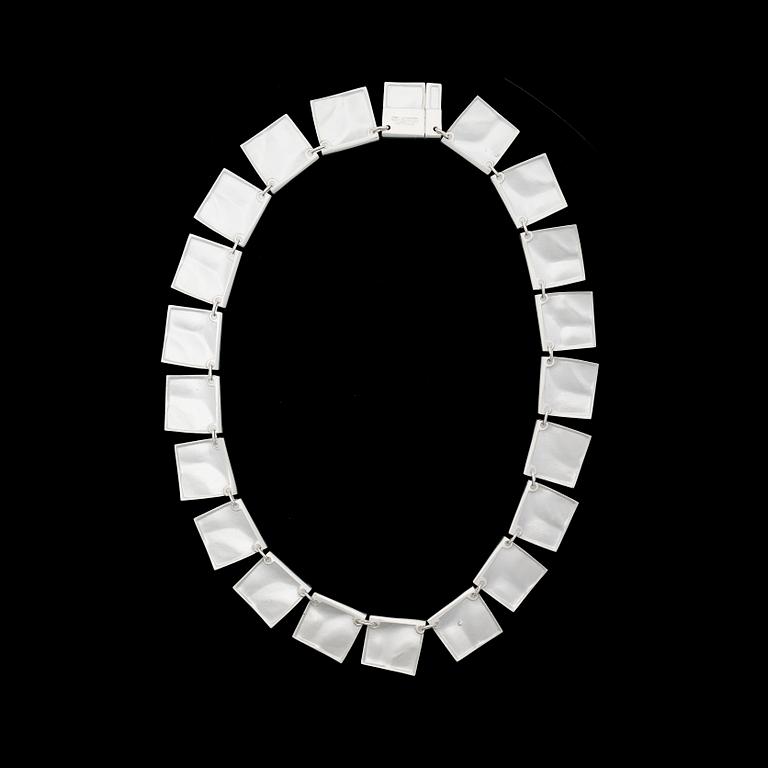 BJÖRN WECKSTRÖM, collier "Galaktiska toppar", silver. Lapponia 1989.