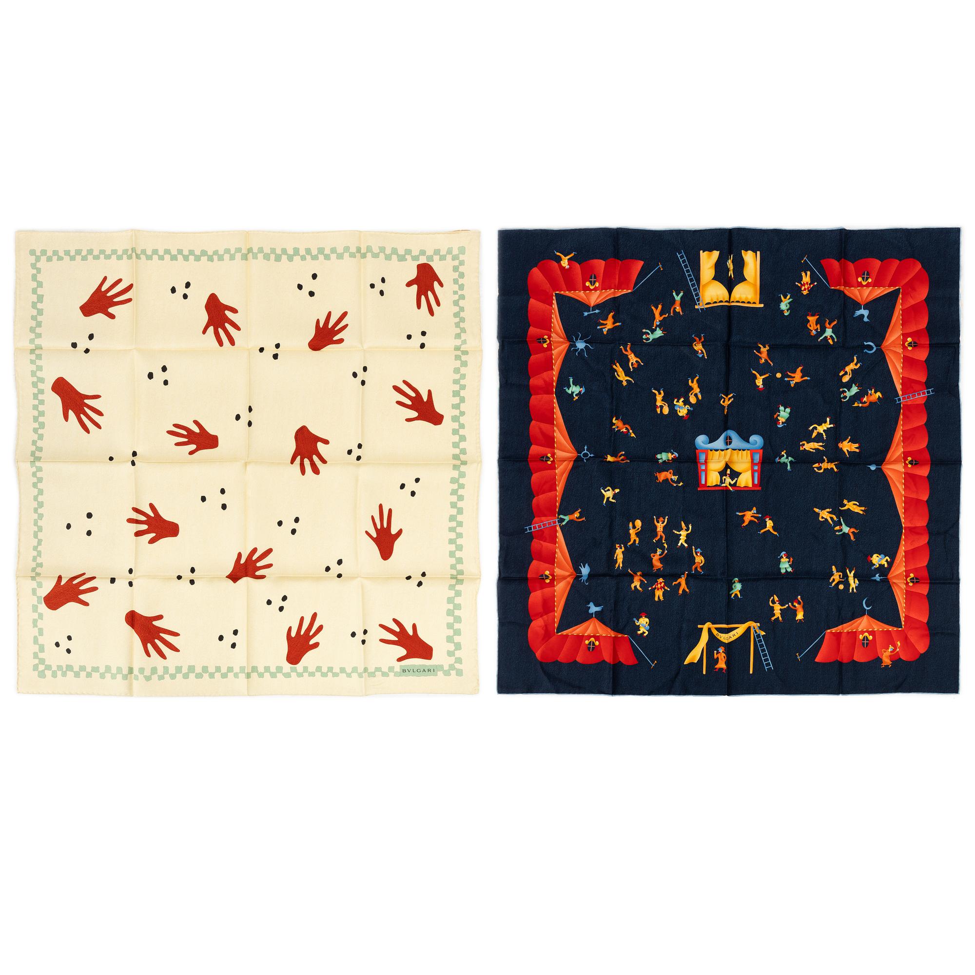 Bulgari, scarves, 2 pcs.