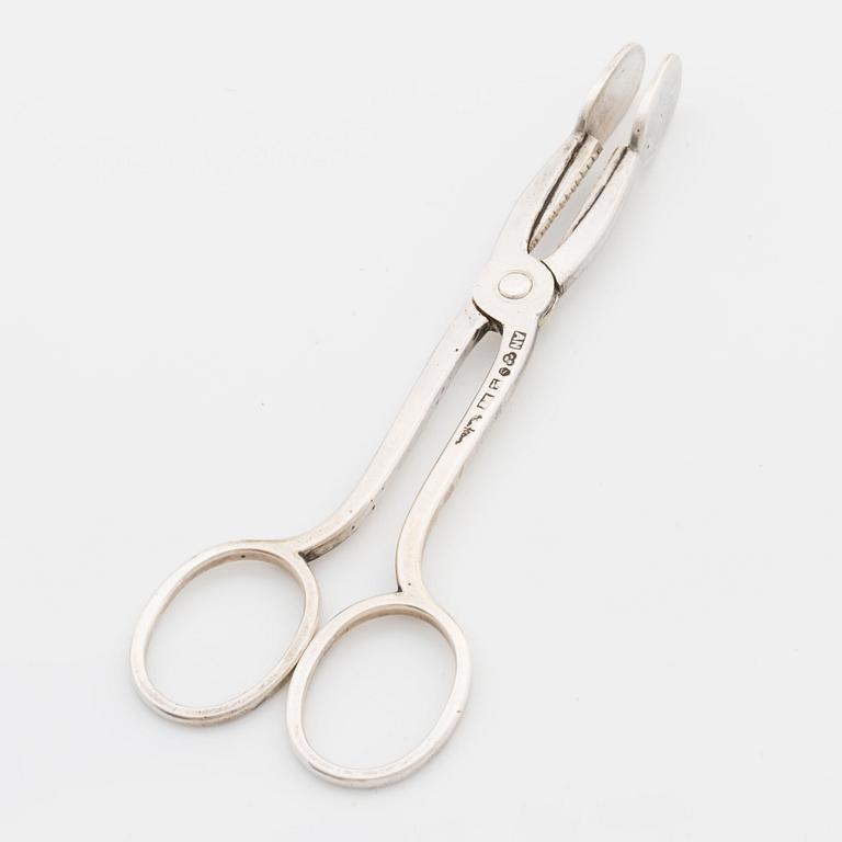 WIWEN NILSSON, sockertång, silver Lund 1943.