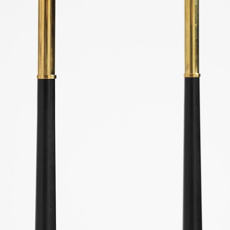 Scandinavian Modern, a pair of floor lamps, Denmark, 1950s–60s.