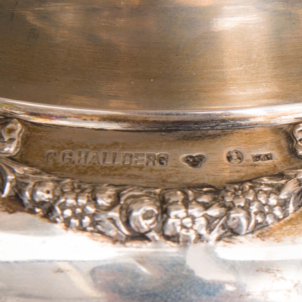 SKÅL, silver, C.G. Hallberg, Stockholm 1902. Vikt 770 g.
