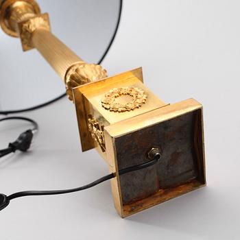 BORDSLAMPA, empirestil, 1800-talets andra hälft.