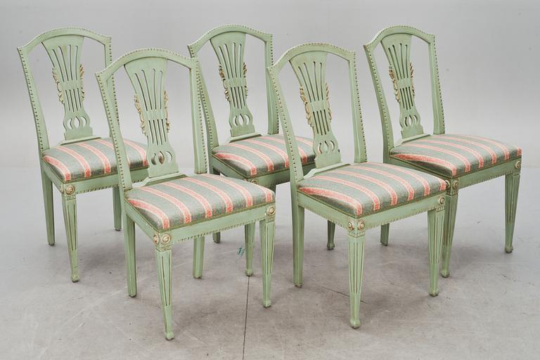 STOLAR, 10 st, gustaviansk stil, 1900-talets senare del.