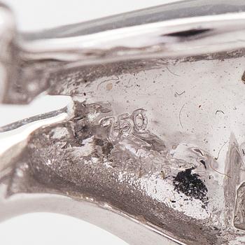 Örhängen, 18K viguld och diamanter ca 1.80 ct totalt.