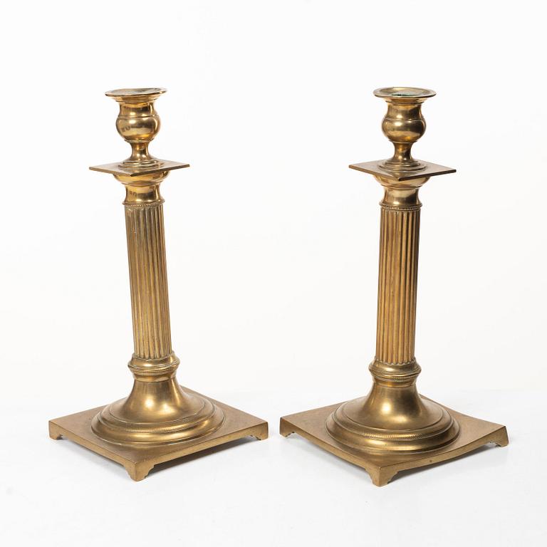 Skultuna Messingsbruk, Candlesticks, a pair, early 20th century.