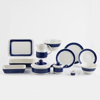 Hertha Bengtson, a 31-piece "Koka blå" dinner service, Rörstrand, Sweden.