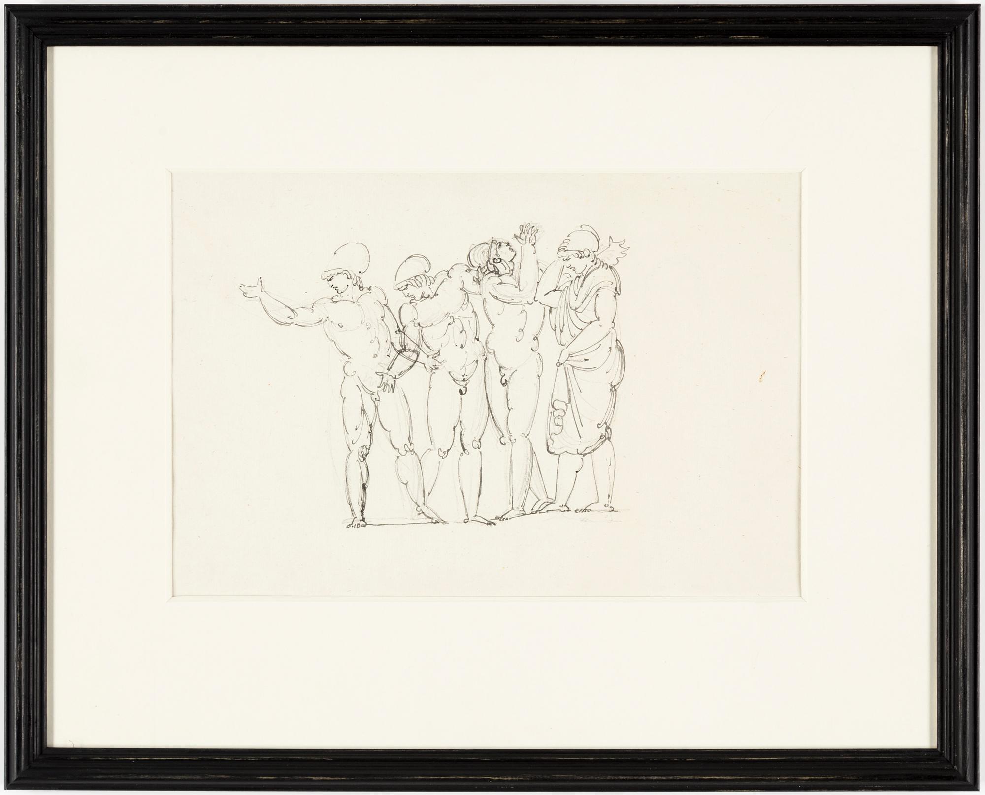 LOUIS MASRELIEZ, indian ink, unsigned.