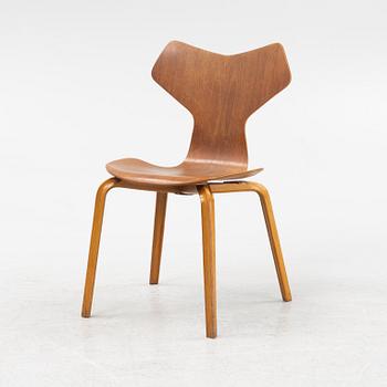 Arne Jacobsen, a teak veneered 'Grand Prix' chair, Fritz Hansen, Denmark, 1970.