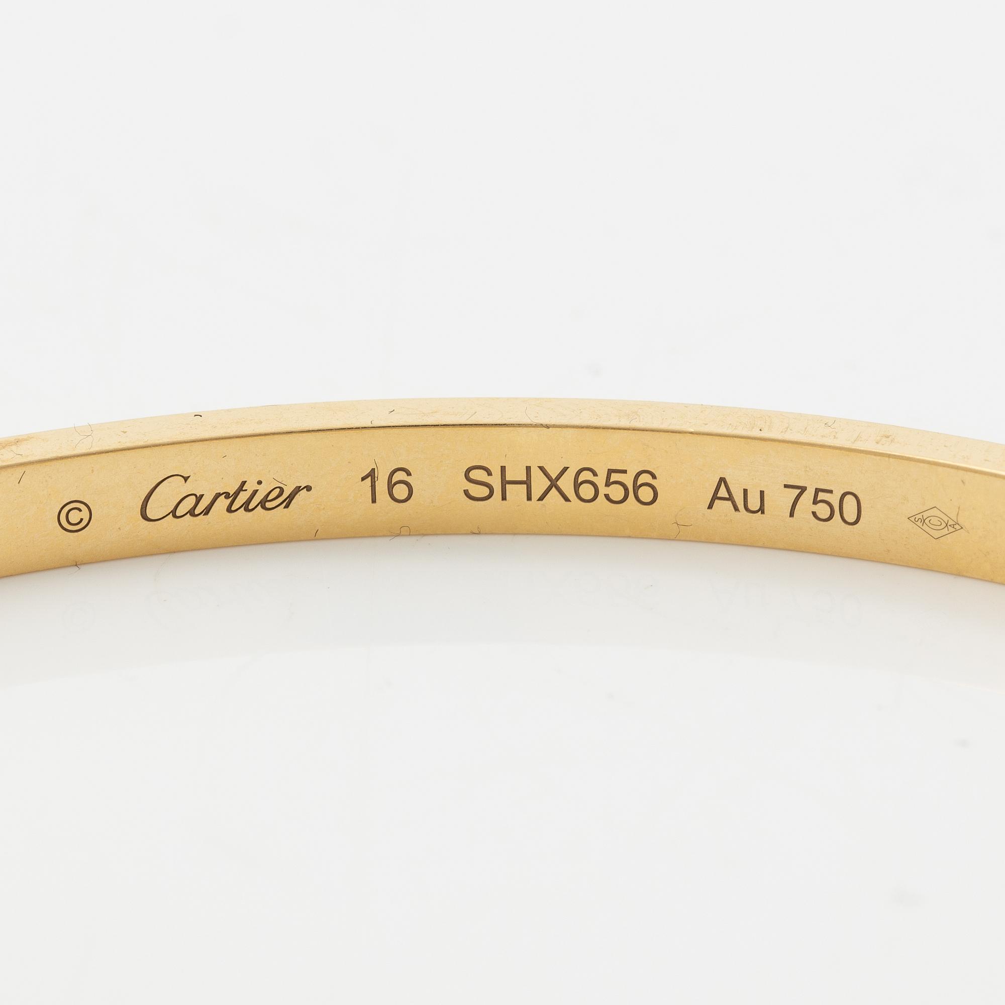Cartier, bracelet, "Love" small, 18K gold.
