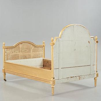A Gustavian late 18th century bed and canopy.