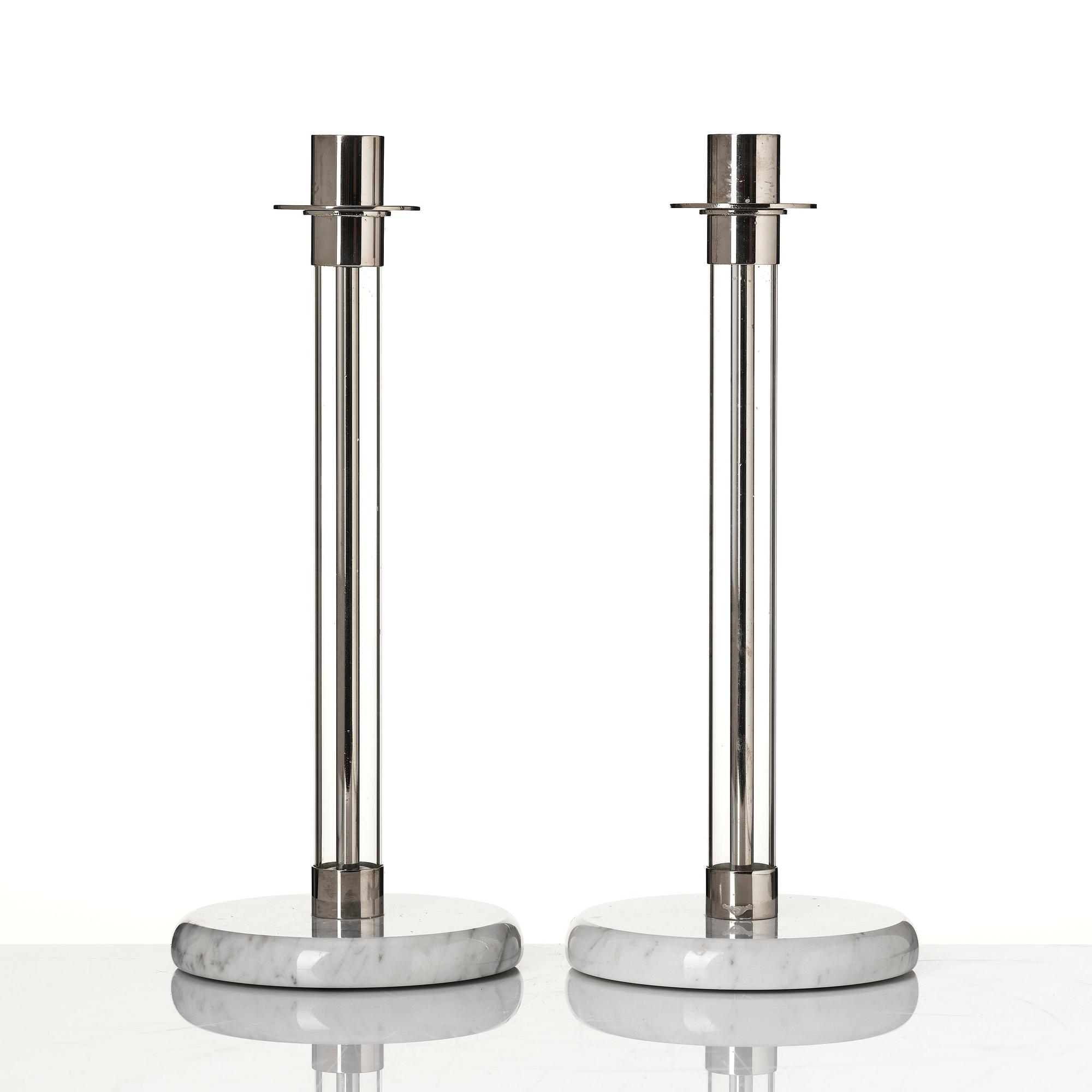 Tecnolumen, a pair of 'Bauhaus Sabbath' candlesticks, model SL30.
